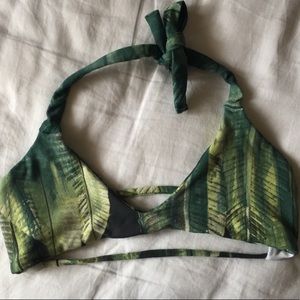 Midori Bikini Top Palm Print